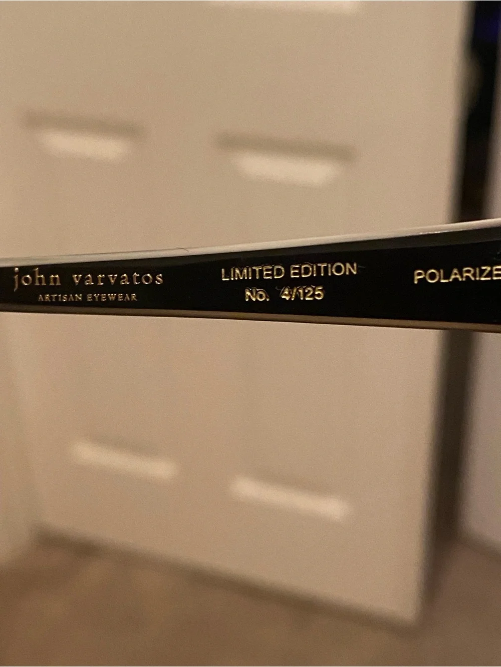 Limited Edition John Varvatos Polarized Sunglasses - Brown/Gold & Wood Accents